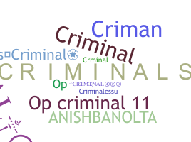 Nickname - criminales