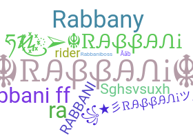 Nickname - Rabbani
