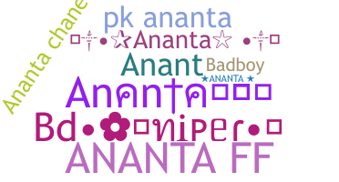 Nickname - Ananta