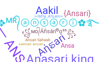 Nickname - Ansari