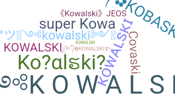 Nickname - Kowalski