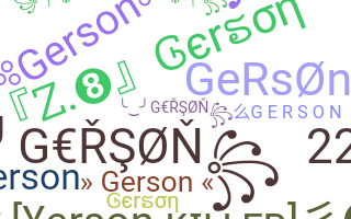 Nickname - Gerson