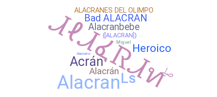 Nickname - alacran