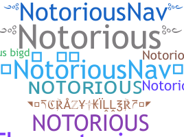 Nickname - Notorious