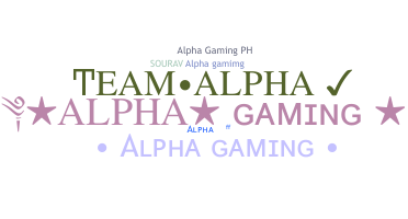 Nickname - AlphaGaming