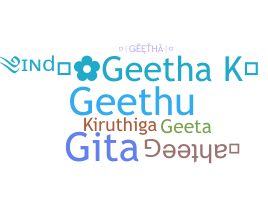 Nickname - Geetha
