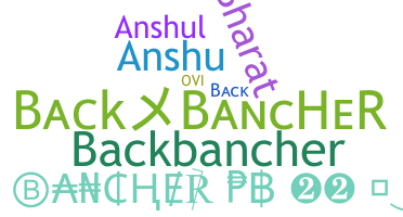Nickname - backbancher