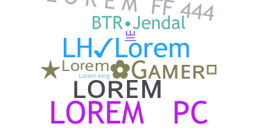 Nickname - Lorem