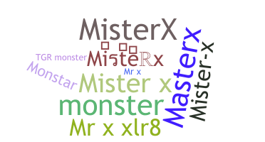 Nickname - misterx