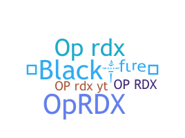 Nickname - OPRDX