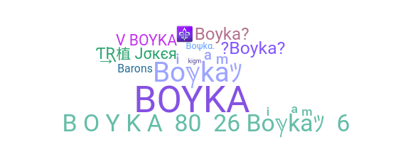 Nickname - boyka