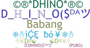 Nickname - Dhino
