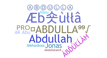 Nickname - Abdulla