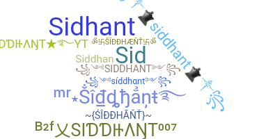 Nickname - Siddhant