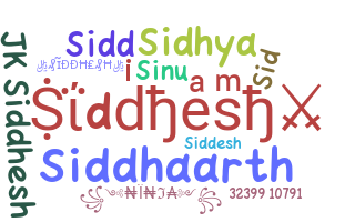 Nickname - Siddhesh