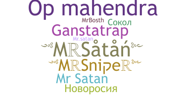 Nickname - MrSatan