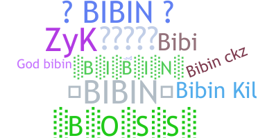 Nickname - Bibin