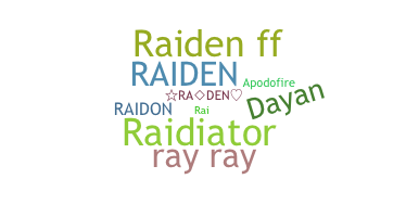 Nickname - Raiden