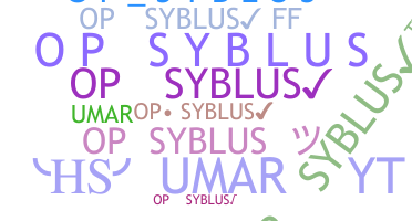 Nickname - opsyblus