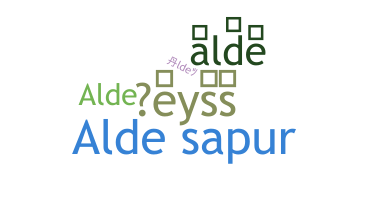 Nickname - alde