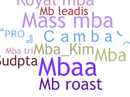 Nickname - MBA