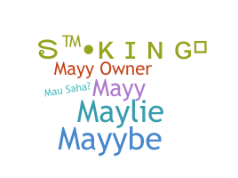 Nickname - mayy