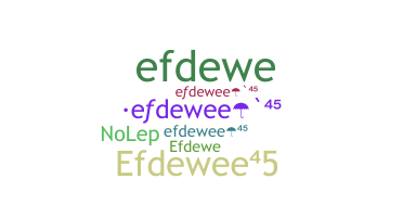 Nickname - efdewee45