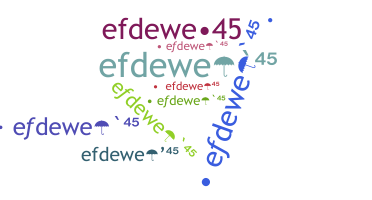 Nickname - efdewe45