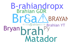 Nickname - brahian