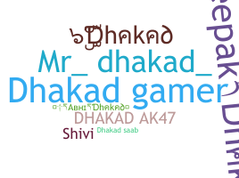 Nickname - Dhakad