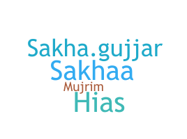 Nickname - Sakha