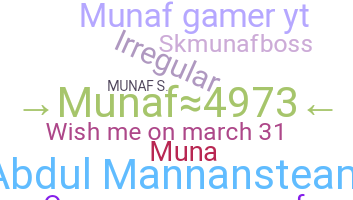 Nickname - Munaf