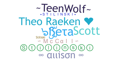Nickname - TeenWolf