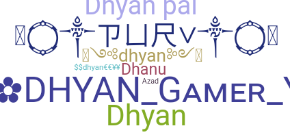 Nickname - dhyan