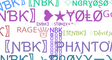 Nickname - NBK