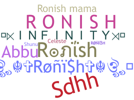 Nickname - Ronish