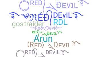 Nickname - reddevil