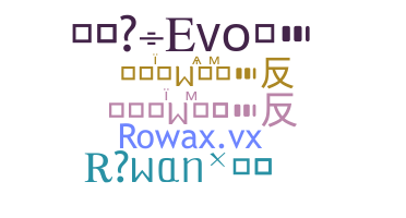 Nickname - rowax