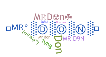 Nickname - MrDon