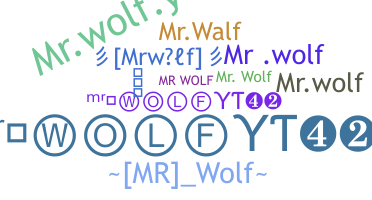 Nickname - Mrwolf