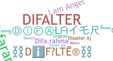 Nickname - Difalter
