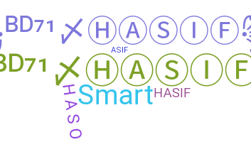 Nickname - Hasif