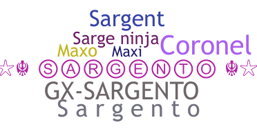 Nickname - Sargento