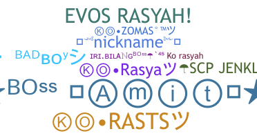Nickname - Rasyid