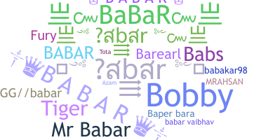 Nickname - Babar