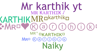 Nickname - Mrkarthik