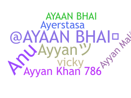 Nickname - ayyan