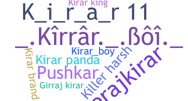 Nickname - Kirar