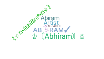 Nickname - Abhiram