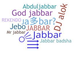 Nickname - Jabbar